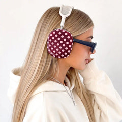 Raspberry Polka Dots AirPod Max Case