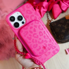 Even Hotter Pink Leopard Portable MagSafe Charger Power Pack