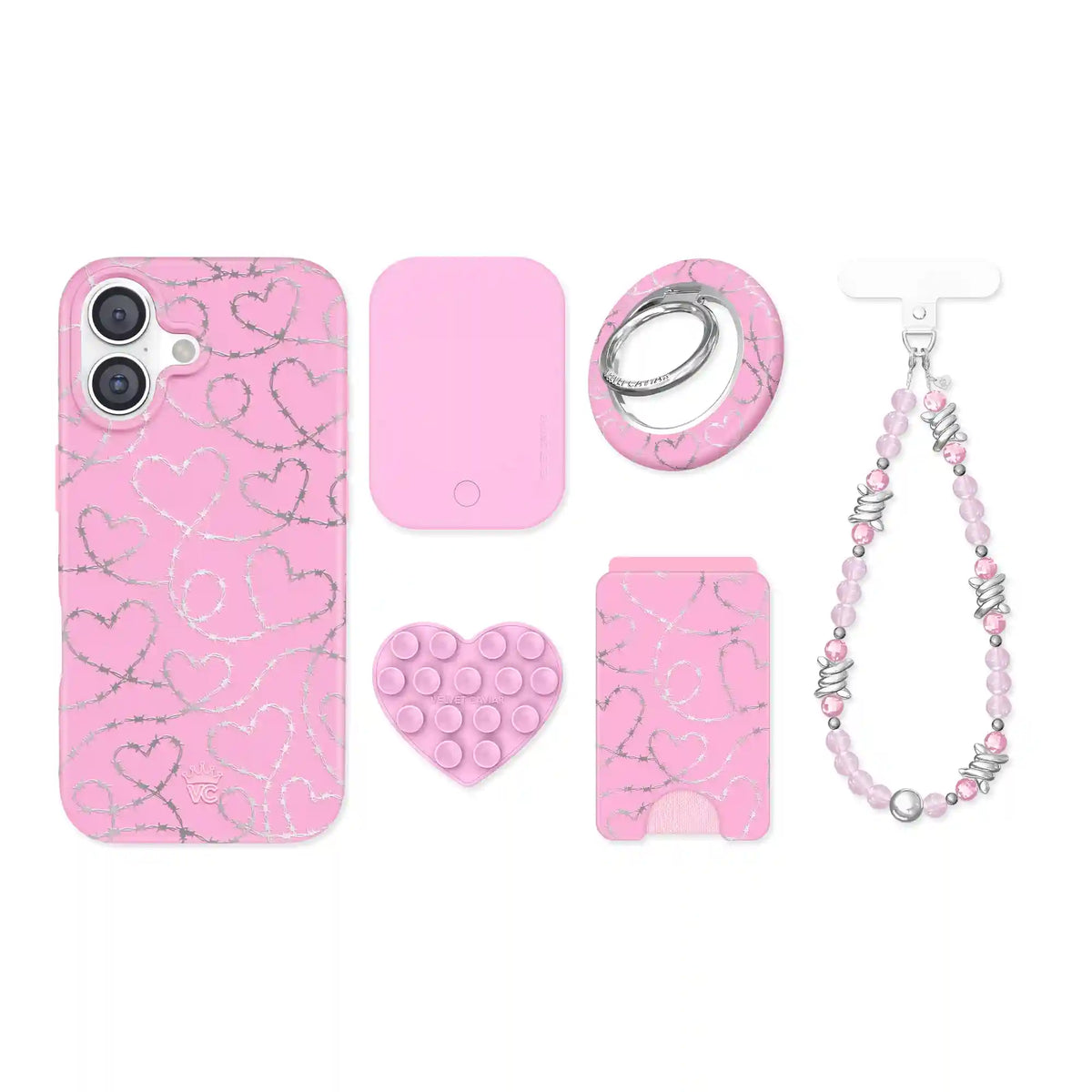 Barbed Wire Chrome Hearts iPhone Bundle Set