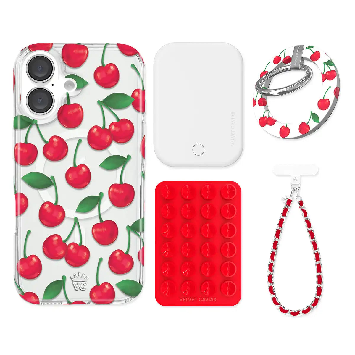 Very Cherry iPhone Bundle Set - Grip