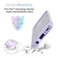 Purple Geometric Marble Samsung Case